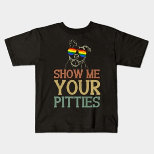 Show Me Your Pitties LGBT Pride Kids T-Shirt